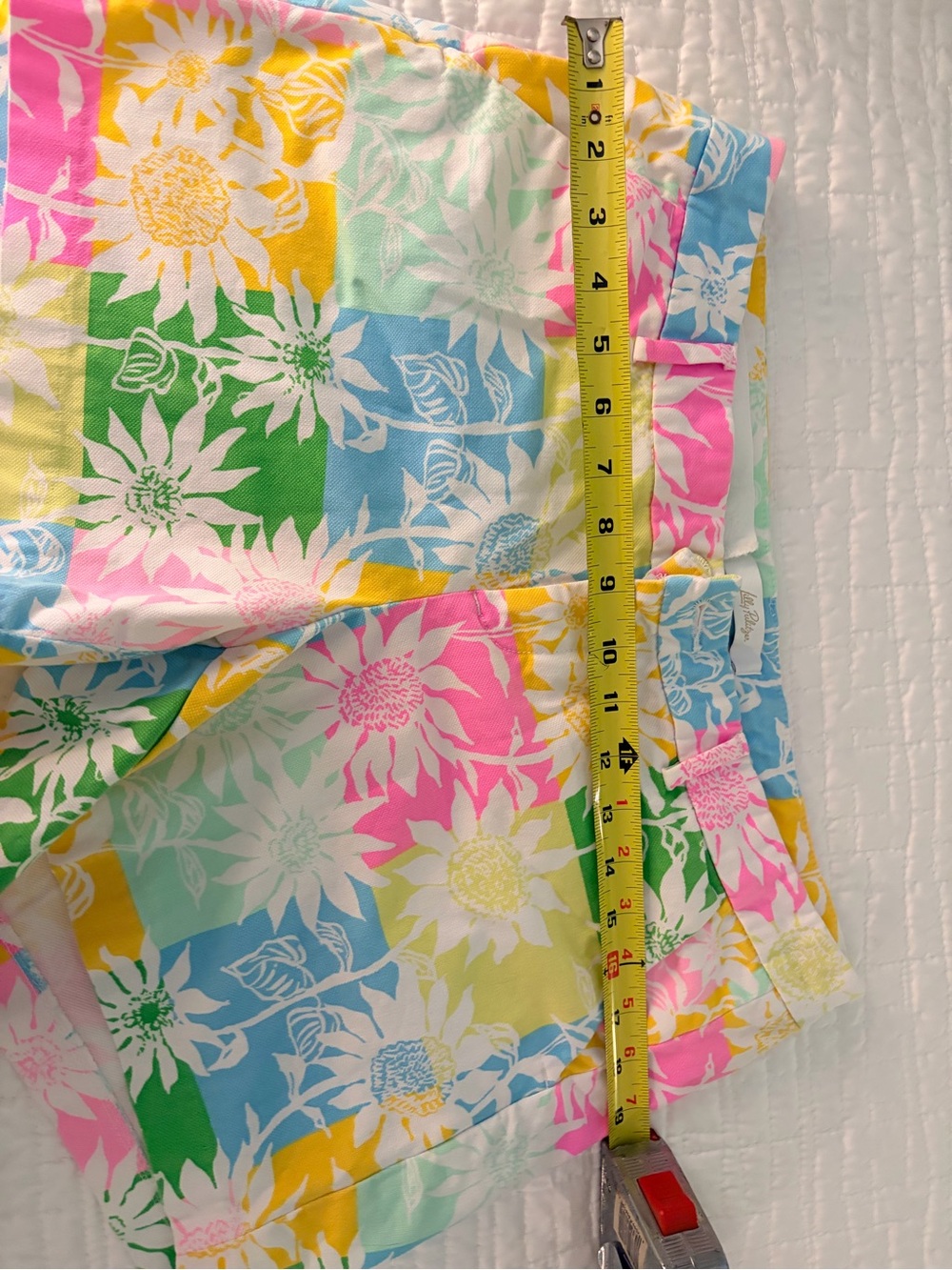 Lilly Pulitzer Multicolor Floral Patchwork Cotton Shorts - Picture 4 of 6